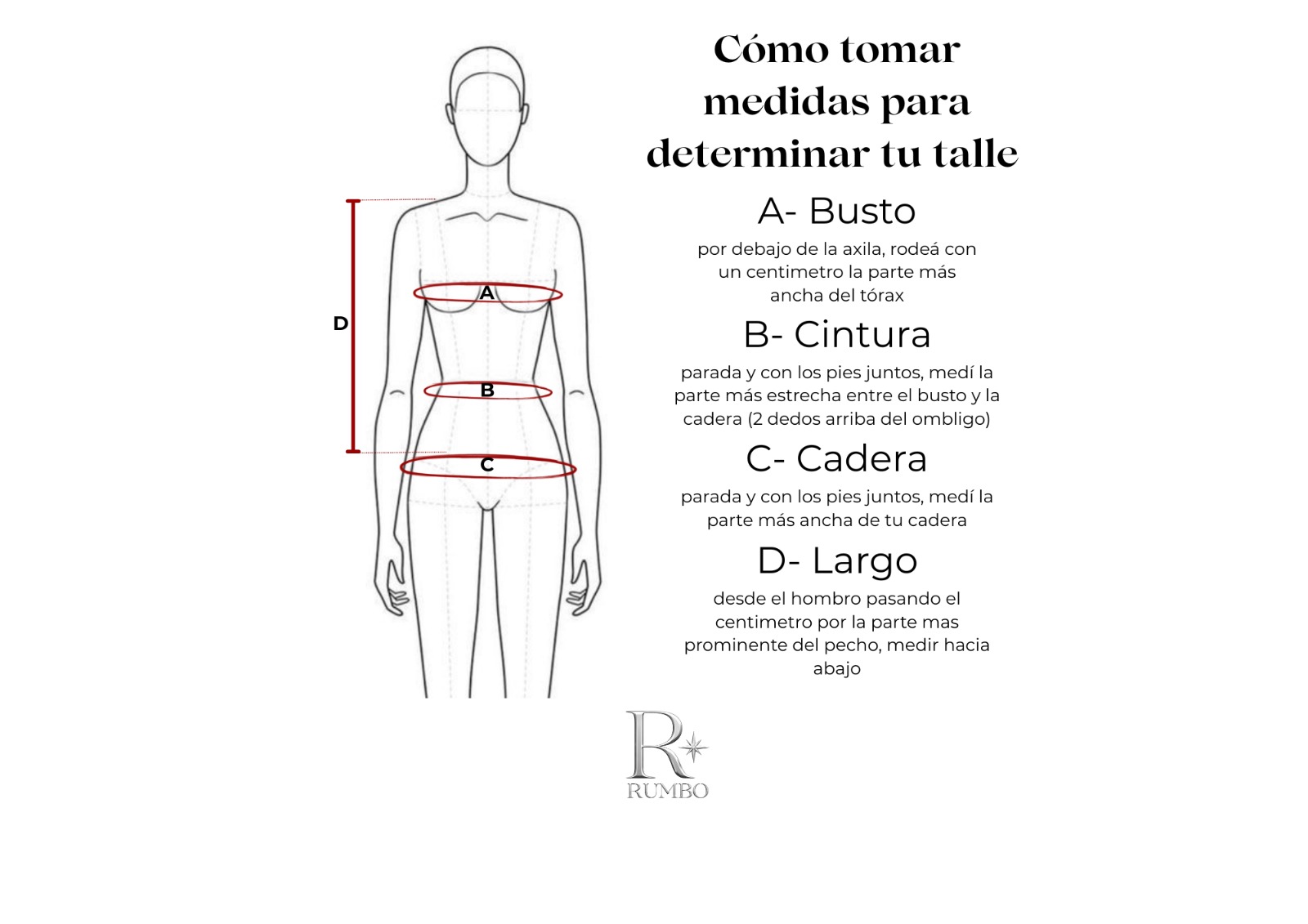 Instrucciones para medir partes inferiores